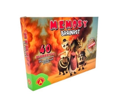Gra Pamięć Memosy Brainrot Ballerina Capuccina, Tung Tung Tung Sahur i inni