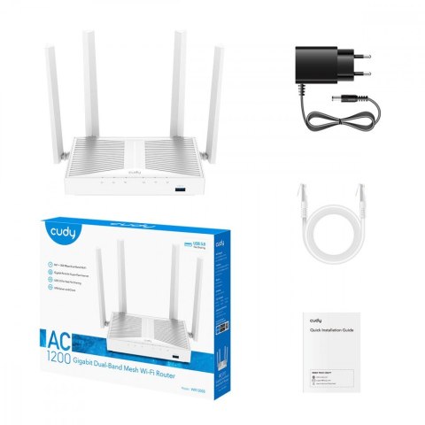 Router WR1300S Mesh Gigabit WiFi AC1200 z USB, 5 x 10/100/1000Mbps RJ45, 4 x 5dB Router WR1300S Mesh Gigabit WiFi AC1200 z USB, 5 x 10/100/1000Mbps RJ45, 4 x 5dB