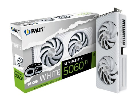 Karta graficzna GeForce RTX 5060 TI WHITE OC 16GB GDDR7 128bit 3DP/HDMI Karta graficzna GeForce RTX 5060 TI WHITE OC 16GB GDDR7 128bit 3DP/HDMI