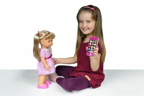 Lalka Natalia chodząca ze smartfonem 41cm