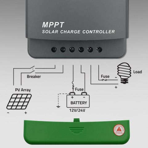 Solarny regulator ładowania MPPT z czujnikiem temperatury 60A | 12V/24V | LCD | Bluetooth | APP | GEL | LiFePO4 Solarny regulator ładowania MPPT z czujnikiem temperatury 60A | 12V/24V | LCD | Bluetooth | APP | GEL | LiFePO4