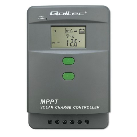 Solarny regulator ładowania MPPT z czujnikiem temperatury 60A | 12V/24V | LCD | Bluetooth | APP | GEL | LiFePO4 Solarny regulator ładowania MPPT z czujnikiem temperatury 60A | 12V/24V | LCD | Bluetooth | APP | GEL | LiFePO4