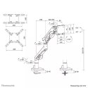 Uchwyt do monitora DS70-256BL1 Gaming 24-57 2-30KG