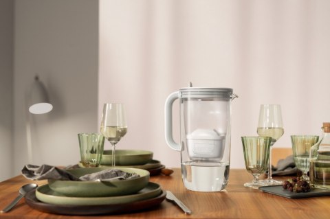 Dzbanek filtrujący 2,5l szklany Szary Dzbanek filtrujący 2,5l szklany Szary