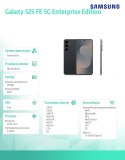 Smartfon Galaxy S25 FE 5G 8/256GB Enterprise Edition czarny