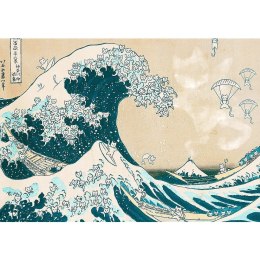 Puzzle 500 elementów Wielka kocia fala