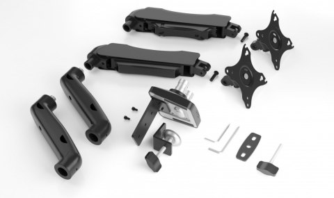 Uchwyt na dwa monitory IB-MS204-T Uchwyt na dwa monitory do 32 cali, 2-9 kg