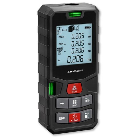 Cyfrowy dalmierz laserowy z poziomicą | podświetlany LCD | 120m Cyfrowy dalmierz laserowy z poziomicą | podświetlany LCD | 120m