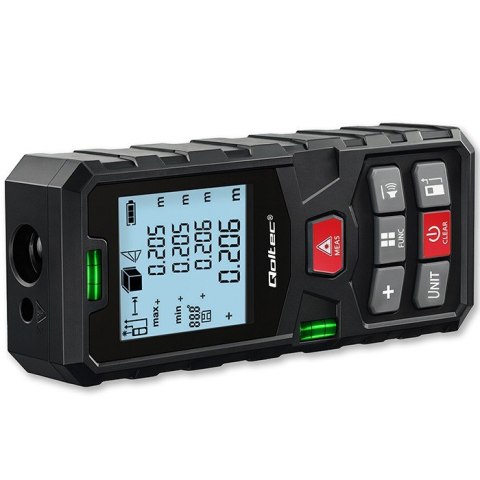 Cyfrowy dalmierz laserowy z poziomicą | podświetlany LCD | 120m Cyfrowy dalmierz laserowy z poziomicą | podświetlany LCD | 120m