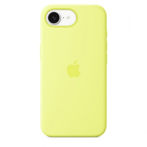 Etui silikonowe do iPhonea 16e - neonowy żółty