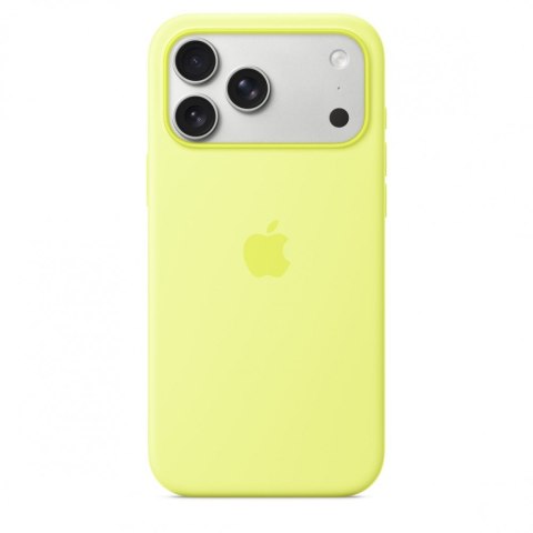 Etui silikonowe z MagSafe do iPhonea 17 Pro Max - neonowy żółty Etui silikonowe z MagSafe do iPhonea 17 Pro Max - neonowy żółty
