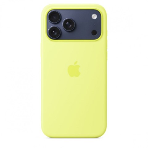 Etui silikonowe z MagSafe do iPhonea 17 Pro Max - neonowy żółty Etui silikonowe z MagSafe do iPhonea 17 Pro Max - neonowy żółty