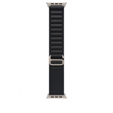 Opaska Alpine w kolorze czarnym do koperty 49 mm - rozmiar M - elementy z tytanu w kolorze naturalnym