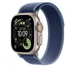 Opaska Trail w kolorze niebieskim/jaskrawoniebieskim do koperty 49 mm - rozmiar S/M - elementy z tytanu w kolorze naturalnym