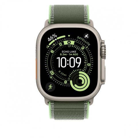 Opaska Trail w kolorze zielonym/neonowej zieleni do koperty 49 mm - rozmiar M/L - elementy z tytanu w kolorze naturalnym Opaska Trail w kolorze zielonym/neonowej zieleni do koperty 49 mm - rozmiar M/L - elementy z tytanu w kolorze naturalnym