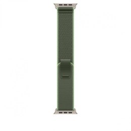 Opaska Trail w kolorze zielonym/neonowej zieleni do koperty 49 mm - rozmiar S/M - elementy z tytanu w kolorze naturalnym