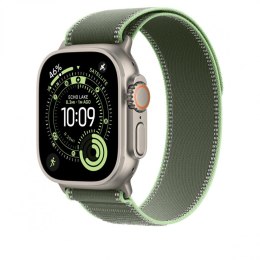 Opaska Trail w kolorze zielonym/neonowej zieleni do koperty 49 mm - rozmiar S/M - elementy z tytanu w kolorze naturalnym