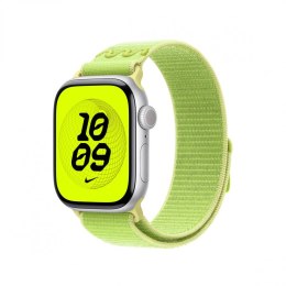 Opaska sportowa Nike w kolorze promiennym zielonożółtym do koperty 42 mm