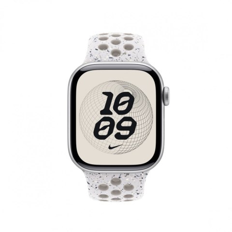 Pasek sportowy Nike w kolorze chmurnym szarym do koperty 42 mm - rozmiar M/L Pasek sportowy Nike w kolorze chmurnym szarym do koperty 42 mm - rozmiar M/L