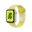 Pasek sportowy Nike w kolorze promiennym zielonożółtym do koperty 40 mm - rozmiar M/L