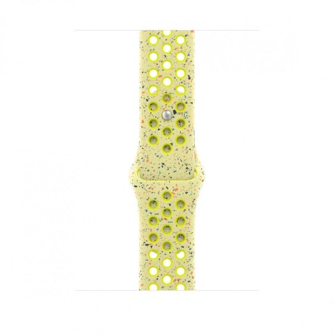 Pasek sportowy Nike w kolorze promiennym zielonożółtym do koperty 46 mm - rozmiar S/M Pasek sportowy Nike w kolorze promiennym zielonożółtym do koperty 46 mm - rozmiar S/M