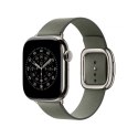 Pasek w kolorze brązowej szałwii z klamrą nowoczesną do koperty 42 mm - rozmiar S