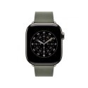 Pasek w kolorze brązowej szałwii z klamrą nowoczesną do koperty 42 mm - rozmiar S