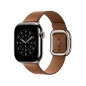 Pasek w kolorze karmelu z klamrą nowoczesną do koperty 42 mm - rozmiar M