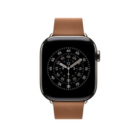 Pasek w kolorze karmelu z klamrą nowoczesną do koperty 42 mm - rozmiar M Pasek w kolorze karmelu z klamrą nowoczesną do koperty 42 mm - rozmiar M