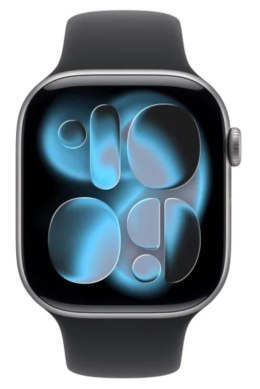 Watch Series 11 GPS+Cellular koperta 42 mm z aluminium w kolorze gwiezdnej szarości, pasek sportowy w kolorze czarnym - rozmiar 