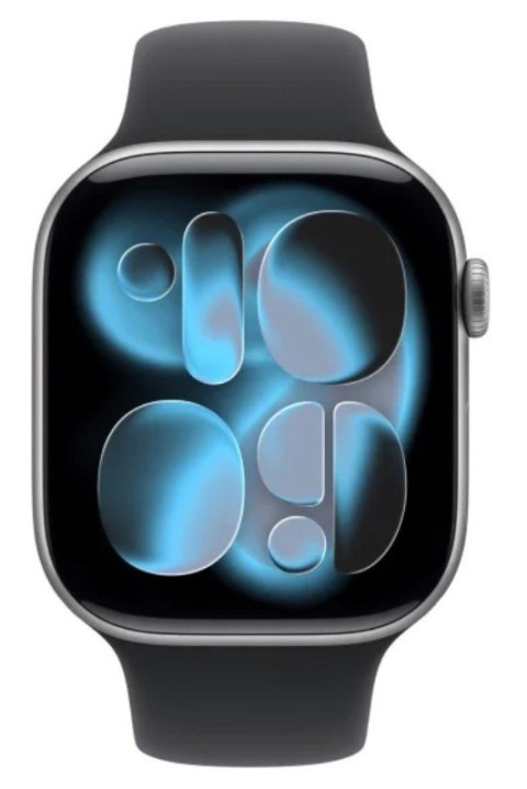 Watch Series 11 GPS+Cellular koperta 42 mm z aluminium w kolorze gwiezdnej szarości, pasek sportowy w kolorze czarnym - rozmiar Watch Series 11 GPS+Cellular koperta 42 mm z aluminium w kolorze gwiezdnej szarości, pasek sportowy w kolorze czarnym - rozmiar