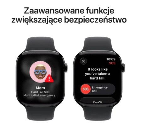 Watch Series 11 GPS+Cellular koperta 42 mm z aluminium w kolorze gwiezdnej szarości, pasek sportowy w kolorze czarnym - rozmiar Watch Series 11 GPS+Cellular koperta 42 mm z aluminium w kolorze gwiezdnej szarości, pasek sportowy w kolorze czarnym - rozmiar