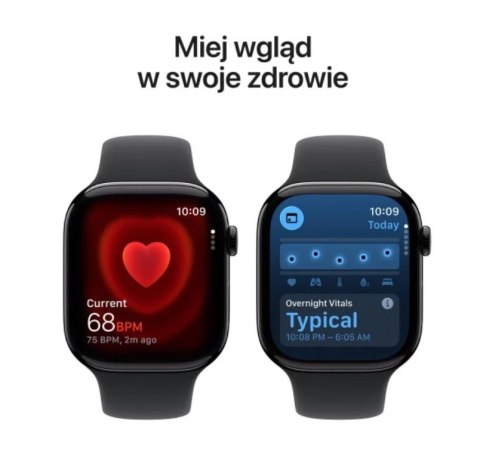 Watch Series 11 GPS+Cellular koperta 42 mm z aluminium w kolorze onyksu, pasek sportowy w kolorze czarnym - rozmiar M/L Watch Series 11 GPS+Cellular koperta 42 mm z aluminium w kolorze onyksu, pasek sportowy w kolorze czarnym - rozmiar M/L