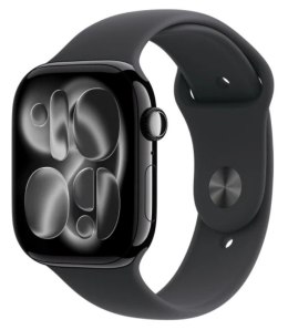 Watch Series 11 GPS + Cellular, koperta 42 mm z tytanu w kolorze naturalnym, pasek sportowy w kolorze górskiej szarości - rozmia