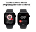 Watch Series 11 GPS koperta 42 mm z aluminium w kolorze onyksu, pasek sportowy w kolorze czarnym - rozmiar M/L