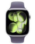 Watch Series 11 GPS koperta 42 mm z aluminium w kolorze srebrnym, pasek sportowy w kolorze mlecznego fioletu - rozmiar M/L