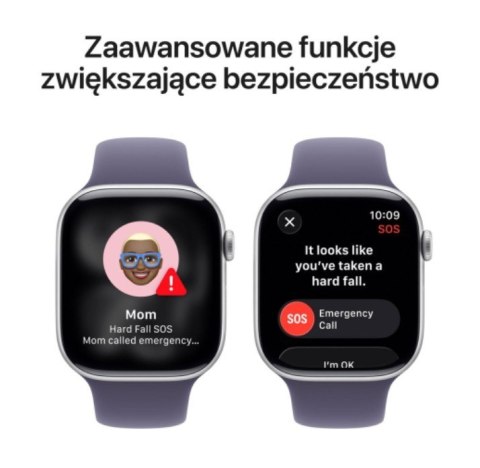 Watch Series 11 GPS koperta 42 mm z aluminium w kolorze srebrnym, pasek sportowy w kolorze mlecznego fioletu - rozmiar M/L Watch Series 11 GPS koperta 42 mm z aluminium w kolorze srebrnym, pasek sportowy w kolorze mlecznego fioletu - rozmiar M/L