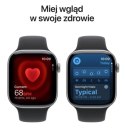 Watch Series 11 GPS koperta 46 mm z aluminium w kolorze gwiezdnej szarości, pasek sportowy w kolorze czarnym - rozmiar M/L