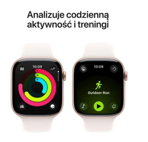 Watch Series 11 GPS, koperta 46 mm z aluminium w kolorze różowego złota, pasek sportowy w kolorze łagodnego różu - rozmiar S/M Watch Series 11 GPS, koperta 46 mm z aluminium w kolorze różowego złota, pasek sportowy w kolorze łagodnego różu - rozmiar S/M