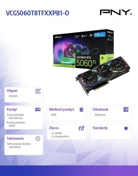 Karta graficzna GeForce RTX5060Ti OC 8G RGB VCG5060T8TFXXPB1-O