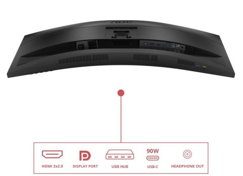 Monitor CU34E4CV 34 cale 120Hz Curved VA HDMIx2 DP RJ45 HAS Głośniki Monitor CU34E4CV 34 cale 120Hz Curved VA HDMIx2 DP RJ45 HAS Głośniki
