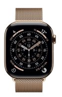 Watch Series 11 GPS + Cellular, koperta 42 mm z tytanu w kolorze złotym, bransoleta mediolańska w kolorze złotym