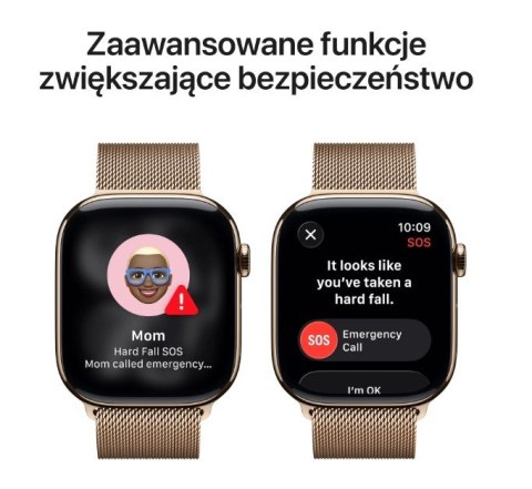 Watch Series 11 GPS + Cellular, koperta 42 mm z tytanu w kolorze złotym, bransoleta mediolańska w kolorze złotym Watch Series 11 GPS + Cellular, koperta 42 mm z tytanu w kolorze złotym, bransoleta mediolańska w kolorze złotym
