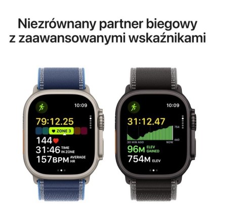 Watch Ultra 3 GPS + Cellular, koperta 49 mm z tytanu w kolorze czarnym, bransoleta mediolańska z tytanu w kolorze czarnym - rozm Watch Ultra 3 GPS + Cellular, koperta 49 mm z tytanu w kolorze czarnym, bransoleta mediolańska z tytanu w kolorze czarnym - rozm