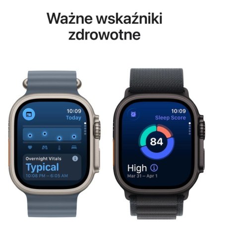 Watch Ultra 3 GPS + Cellular, koperta 49 mm z tytanu w kolorze czarnym, bransoleta mediolańska z tytanu w kolorze czarnym - rozm Watch Ultra 3 GPS + Cellular, koperta 49 mm z tytanu w kolorze czarnym, bransoleta mediolańska z tytanu w kolorze czarnym - rozm