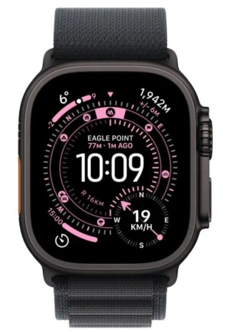 Watch Ultra 3 GPS + Cellular, koperta 49 mm z tytanu w kolorze czarnym, opaska Alpine w kolorze czarnym - rozmiar S Watch Ultra 3 GPS + Cellular, koperta 49 mm z tytanu w kolorze czarnym, opaska Alpine w kolorze czarnym - rozmiar S