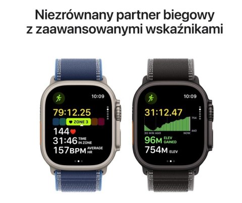 Watch Ultra 3 GPS + Cellular koperta 49 mm z tytanu w kolorze czarnym, opaska Trail w kolorze czarnym/węgla drzewnego - rozmiar Watch Ultra 3 GPS + Cellular koperta 49 mm z tytanu w kolorze czarnym, opaska Trail w kolorze czarnym/węgla drzewnego - rozmiar