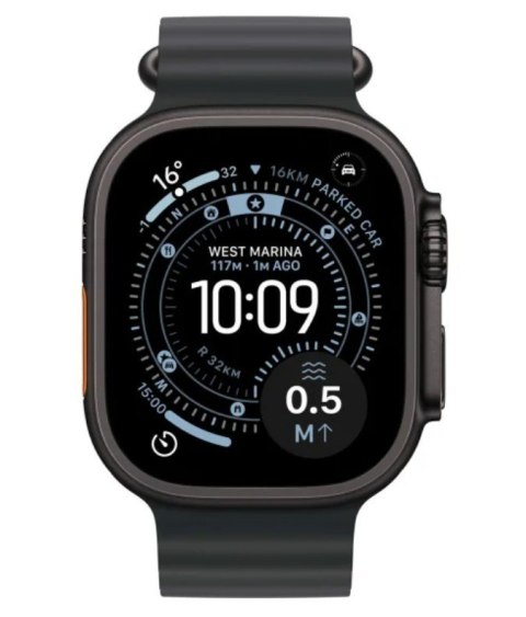 Watch Ultra 3 GPS + Cellular, koperta 49 mm z tytanu w kolorze czarnym, pasek Ocean w kolorze czarnym Watch Ultra 3 GPS + Cellular, koperta 49 mm z tytanu w kolorze czarnym, pasek Ocean w kolorze czarnym