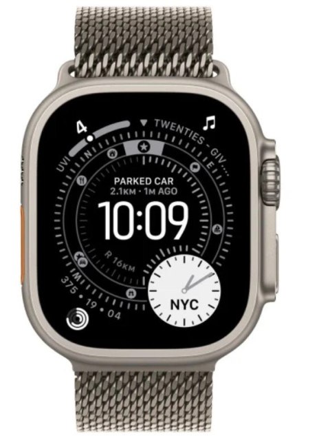 Watch Ultra 3 GPS + Cellular, koperta 49 mm z tytanu w kolorze naturalnym, bransoleta mediolańska z tytanu w kolorze naturalnym Watch Ultra 3 GPS + Cellular, koperta 49 mm z tytanu w kolorze naturalnym, bransoleta mediolańska z tytanu w kolorze naturalnym