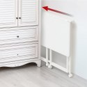 Biurko, stolik z kółkami MC-1250W 100x50 cm blat, max 50kg Białe